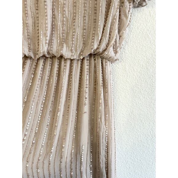 Show Me Your Mumu Michelle Flutter Maxi Dress Show Me The Ring Beaded S - Picture 5 of 7